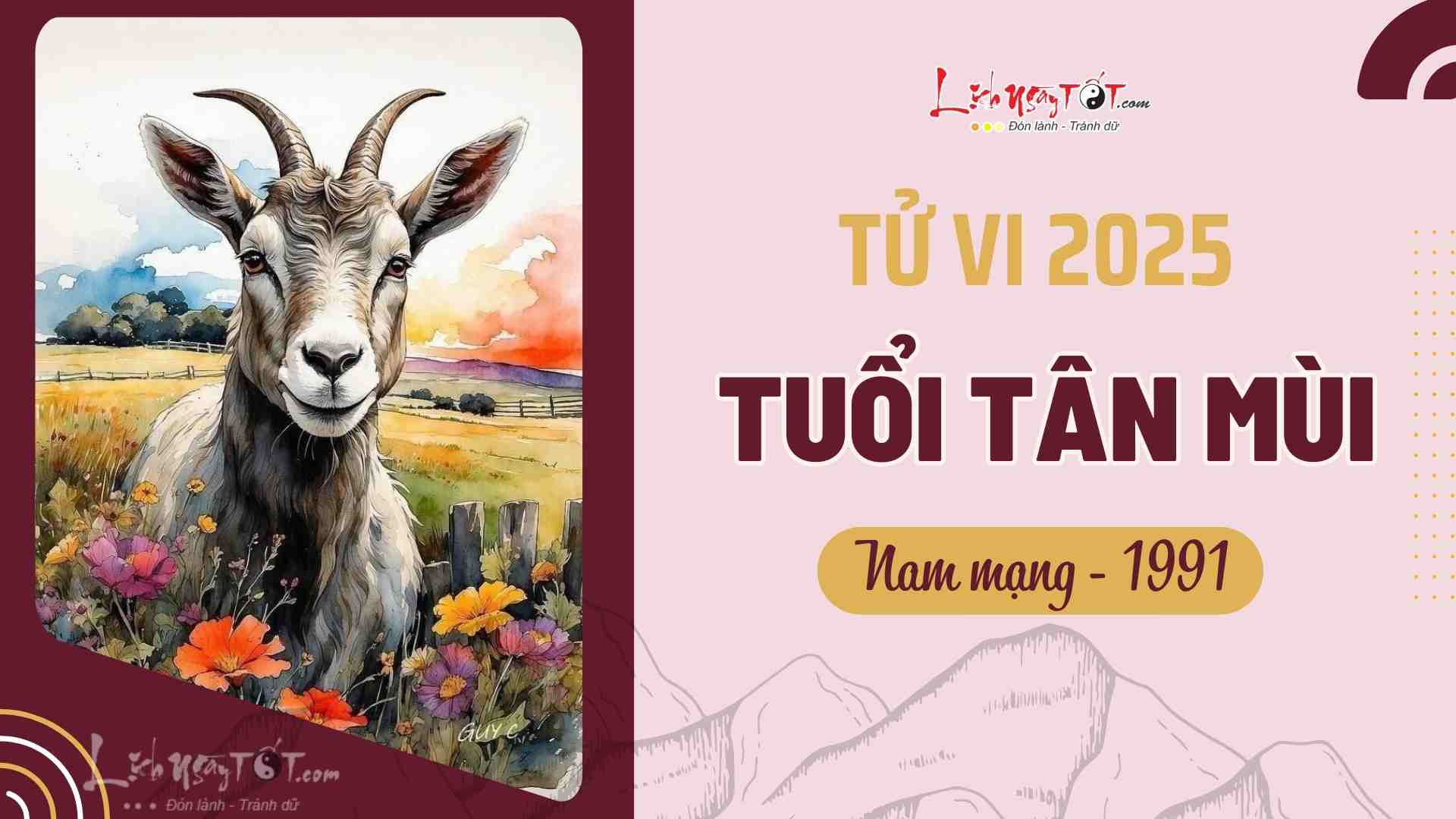 Tu vi 2025 tuoi Tan Mui nam mang 1991