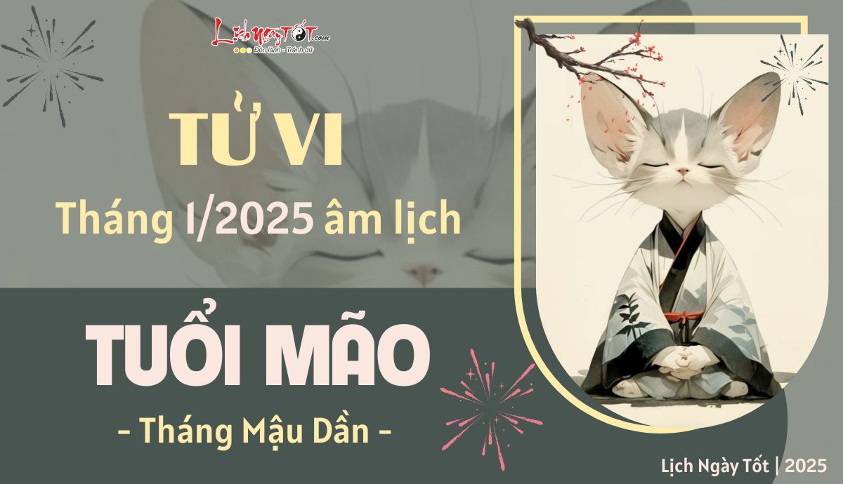 Tu vi thang 1/2025 tuoi Mao am lich