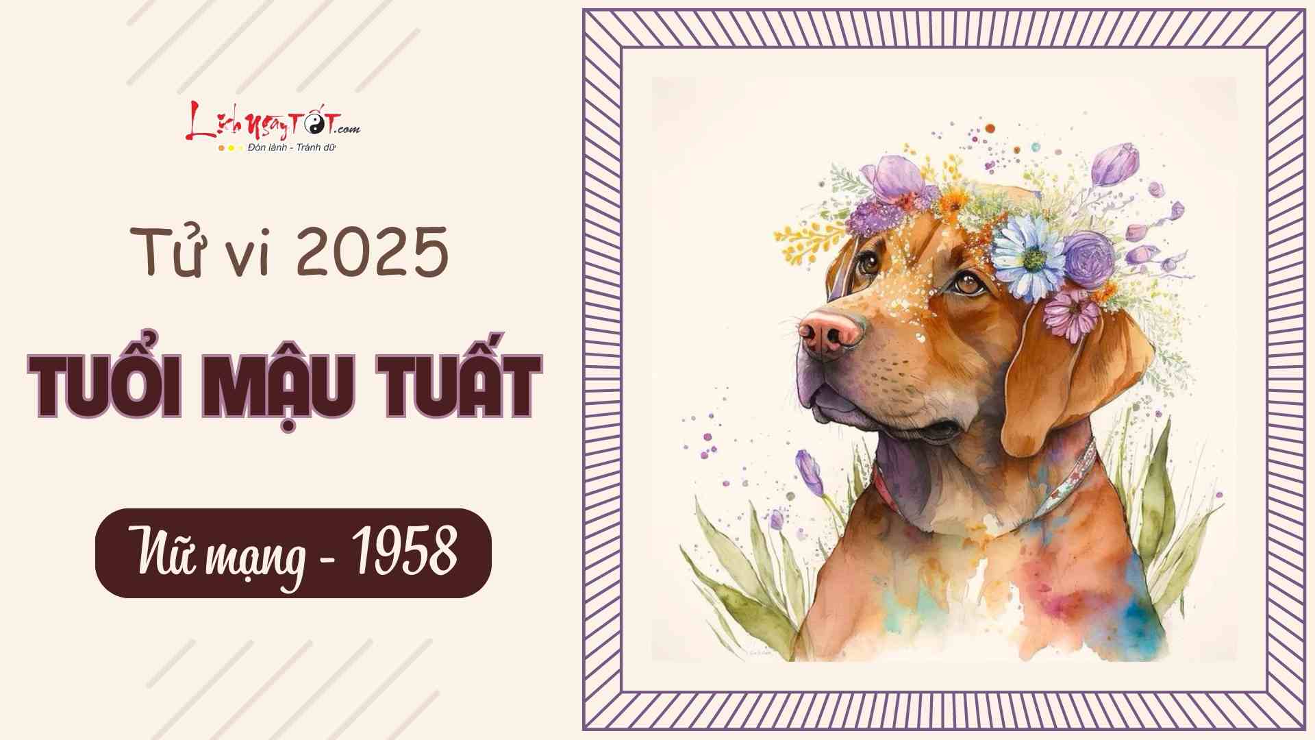 Tu vi 2025 tuoi Mau Tuat nu mang 1958