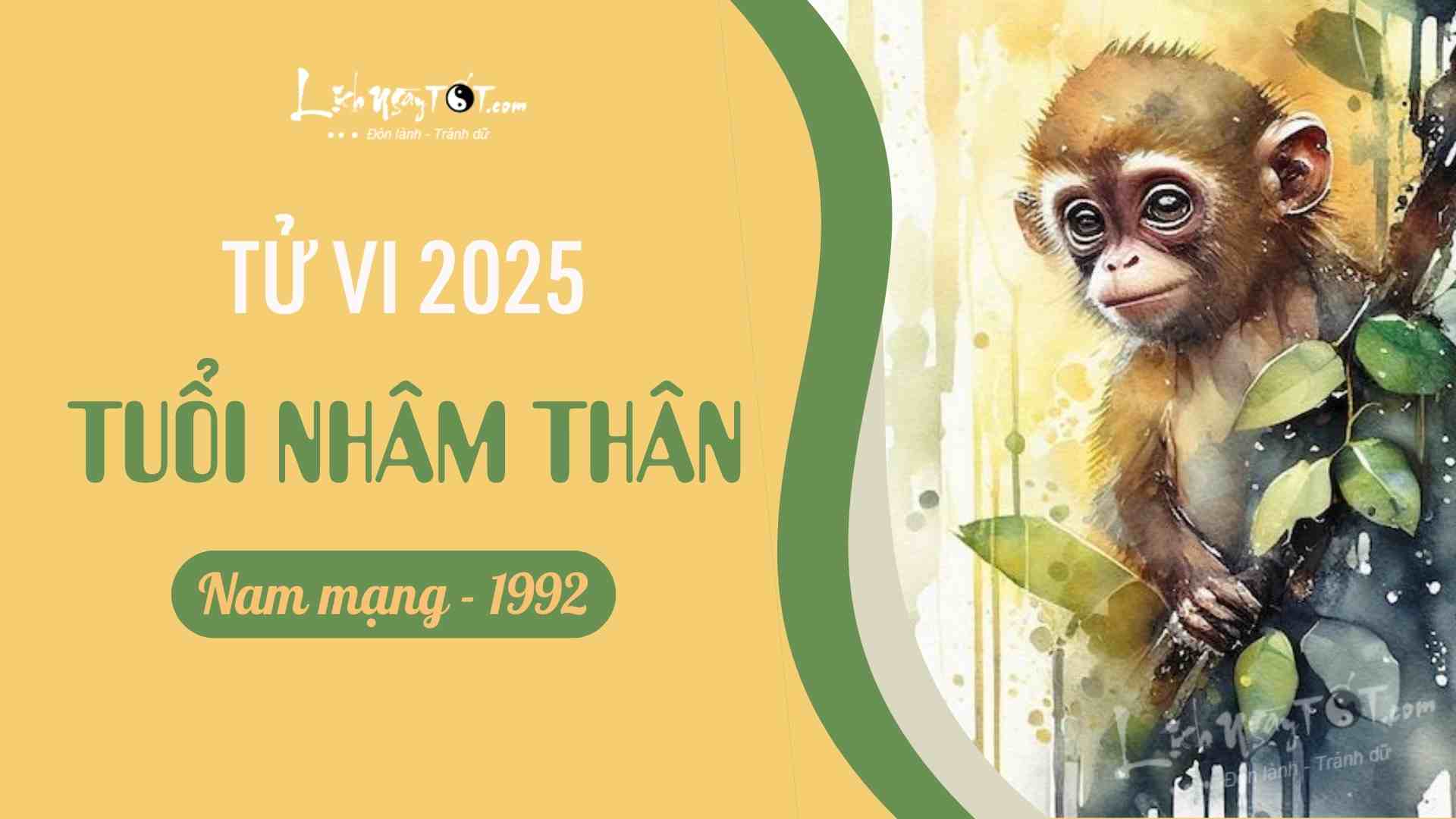 Tu vi 2025 tuoi Nham Than nam mang 1992