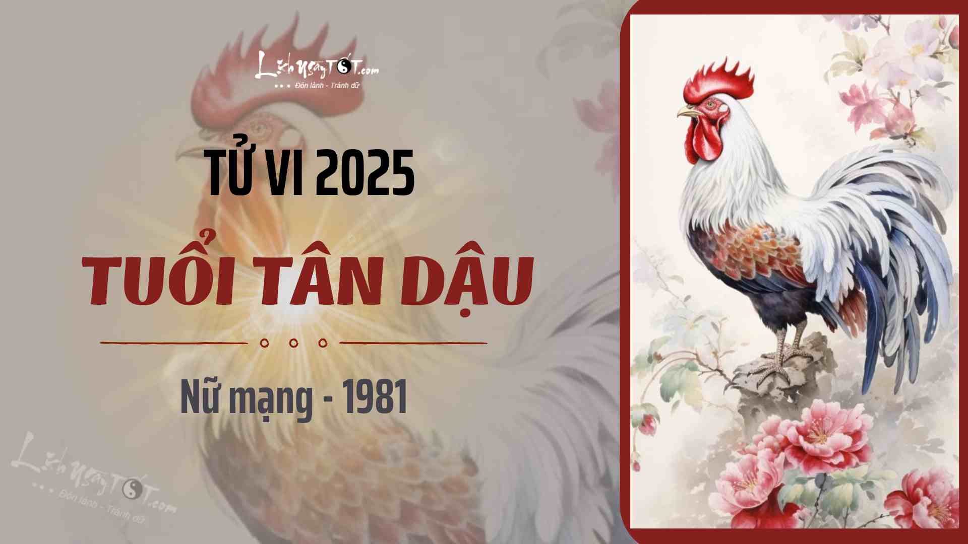 Tu vi 2025 tuoi Tan Dau nu mang 1981