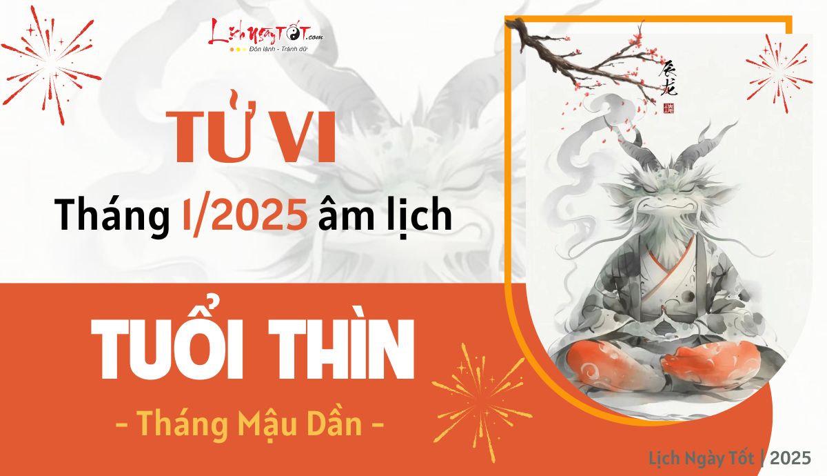 Tu vi thang 1/2025 tuoi Thin am lich