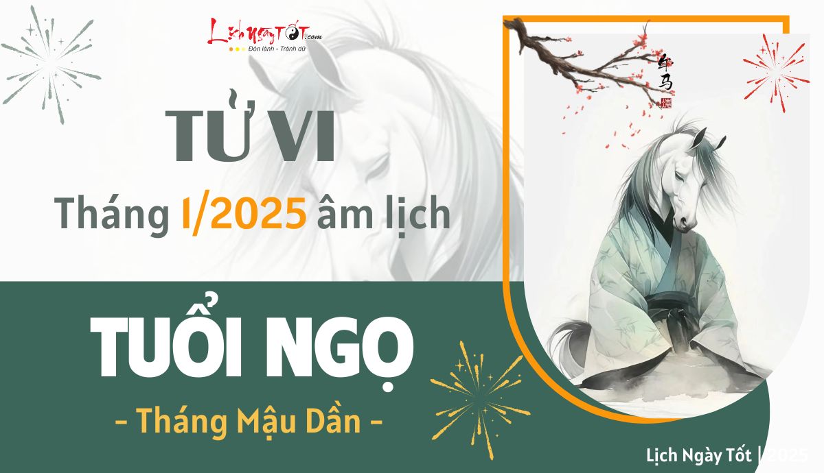 Tu vi thang 1/2025 tuoi Ngo am lich