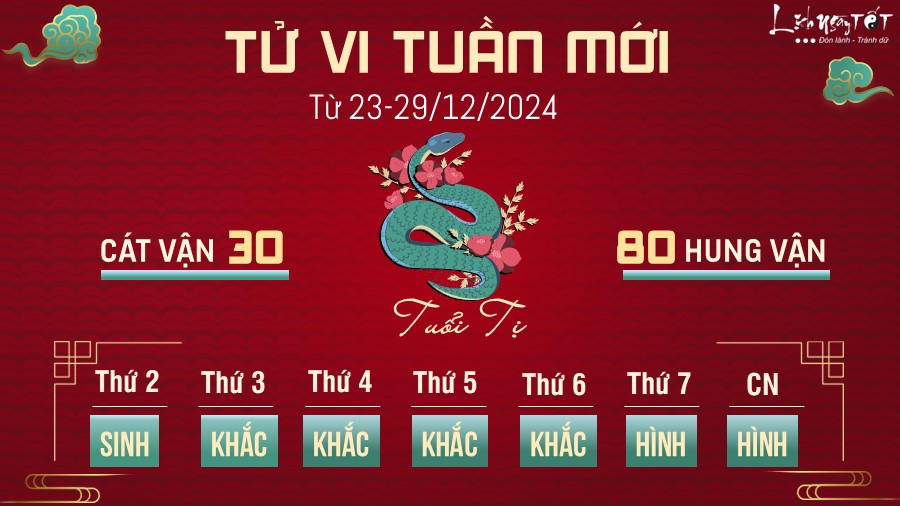 Tu vi tuan moi cua 12 con giap 23-29/12 - tuoi Ti