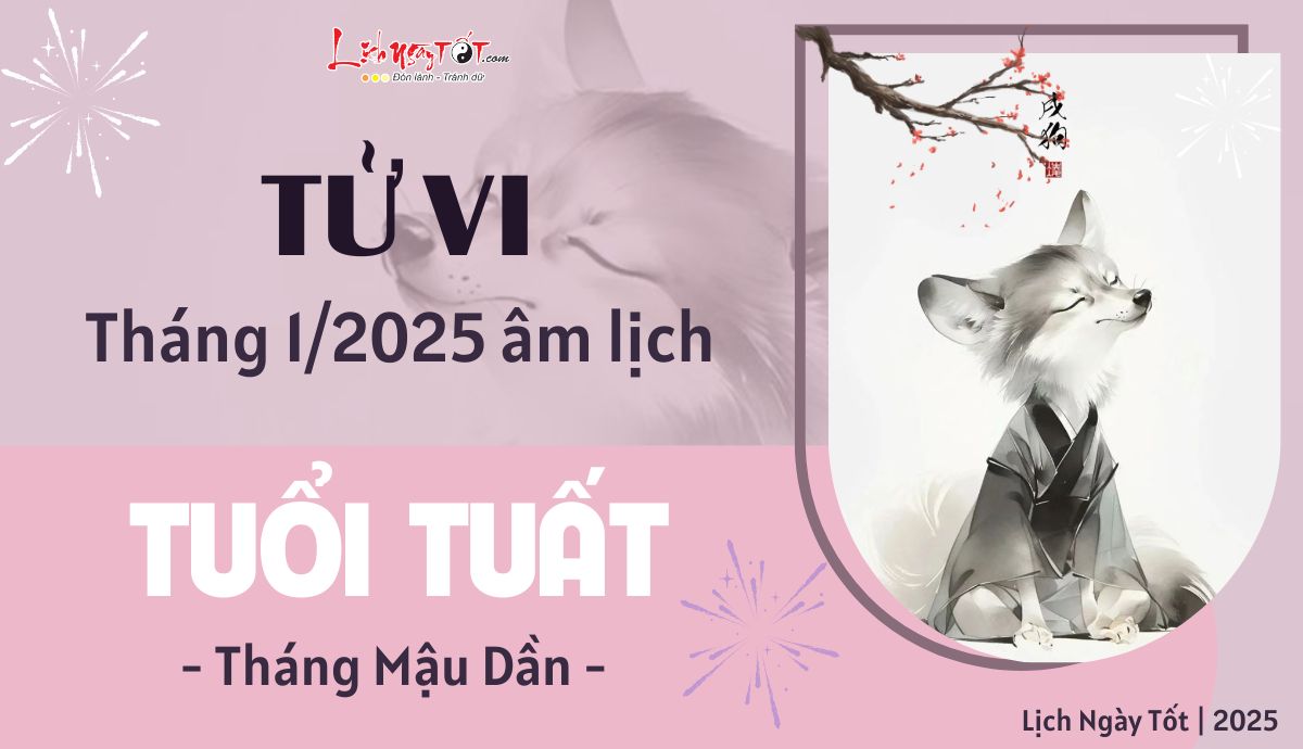 Tu vi thang 1/2025 tuoi Tuat am lich