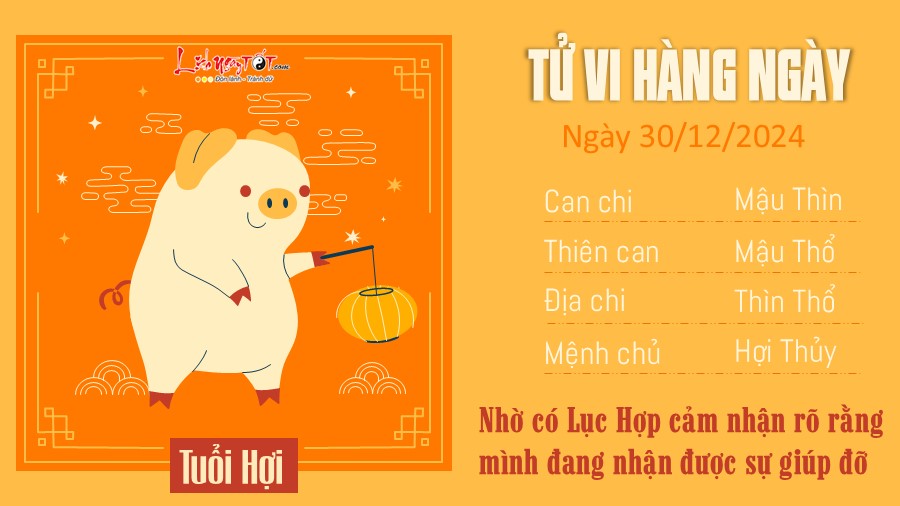 Tu vi hang ngay 30/12/2024 cua 12 con giap - Hoi