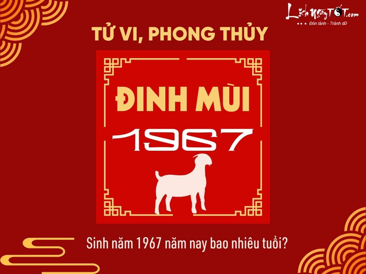 Sinh nam 1967 nam nay bao nhieu tuoi?