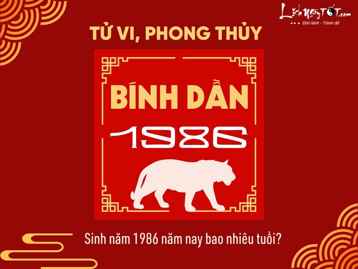 Sinh nam 1986 nam nay bao nhieu tuoi?