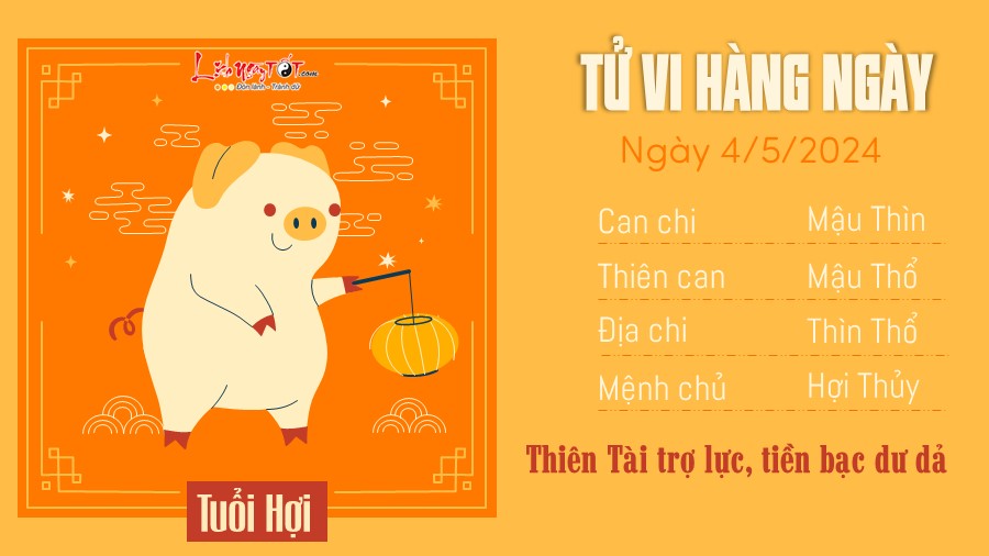 Tu vi hang ngay 4/5/2024 tuoi Hoi