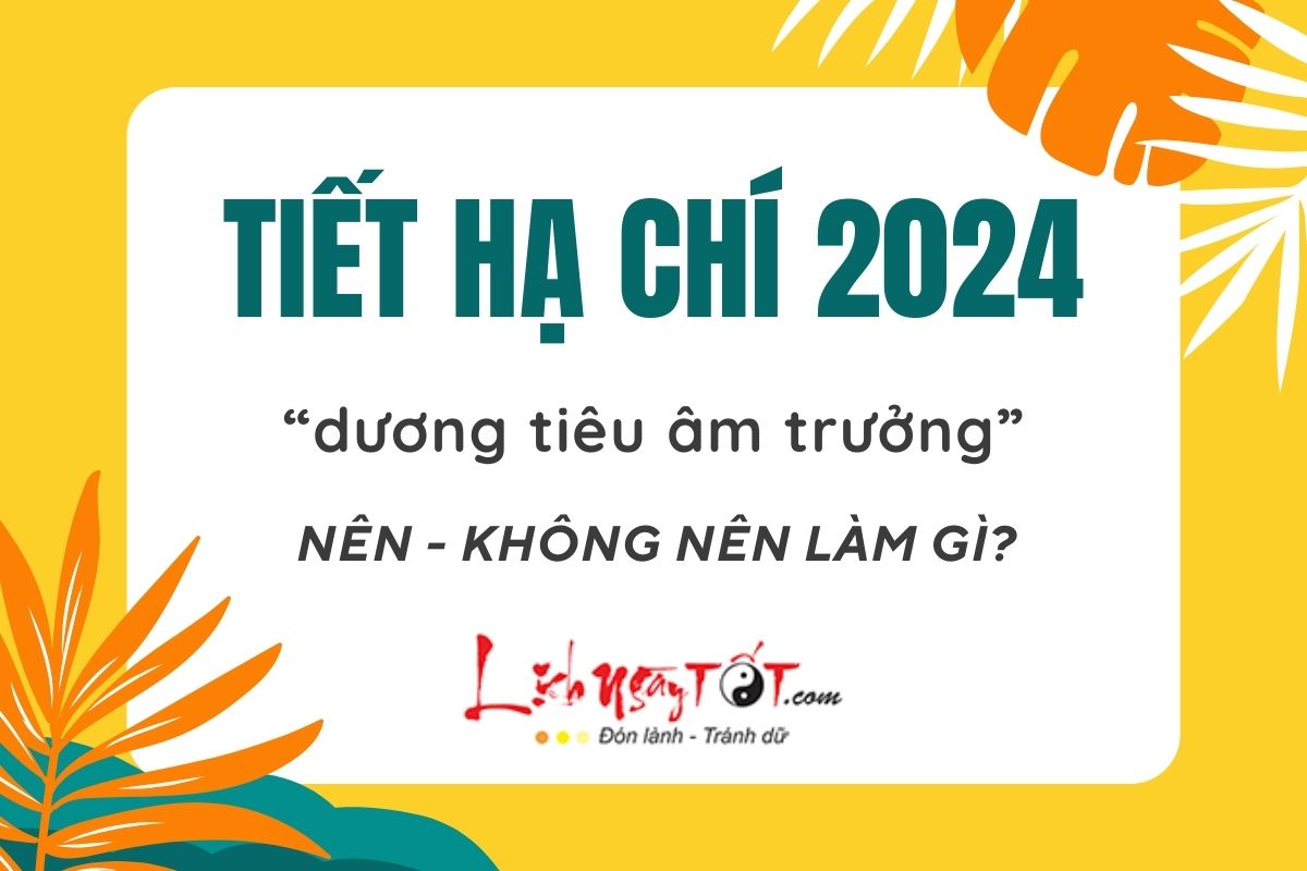 Tiet Ha Chi nam 2024