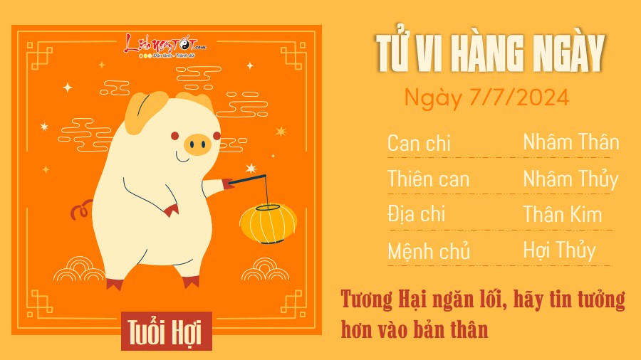 Tu vi hang ngay 7/7/2024 - Hoi