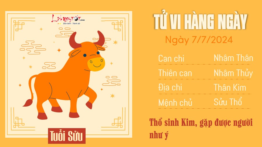 Tu vi hang ngay 7/7/2024 - Suu