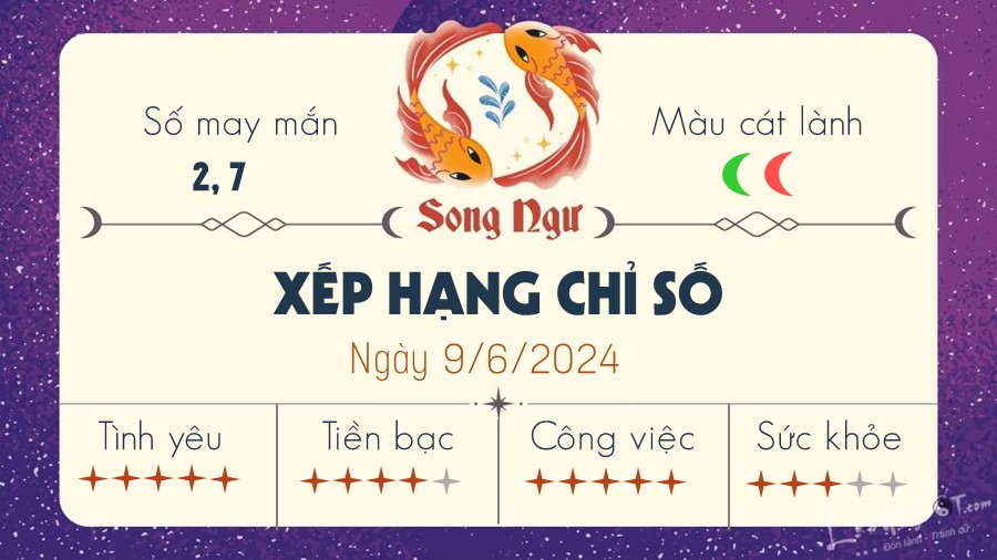 Tu vi hang ngay 9/6/2024 - Song Ngu