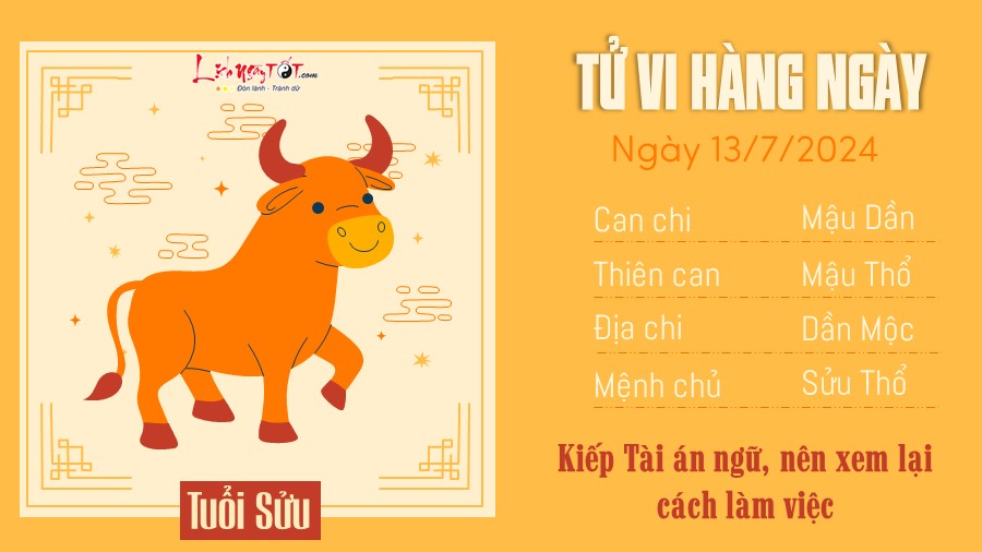 Tu vi hang ngay 13/7/2024 - Suu