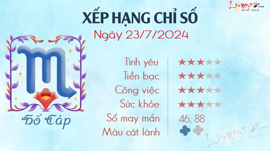 8 Tu vi hang ngay 23-7-2024 - Ho Cap