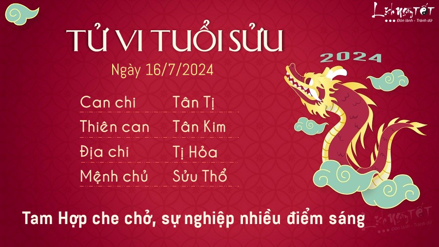 Tu vi hang ngay 16/7/2024 - Suu