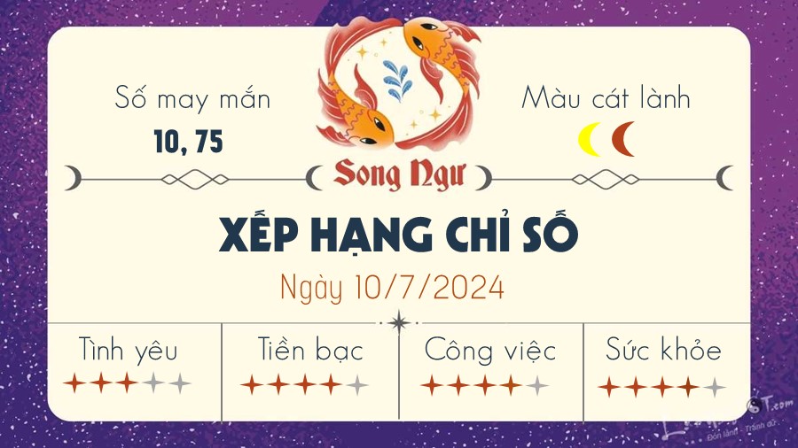 tu vi hang ngay 10/7/2024 - Song Ngu