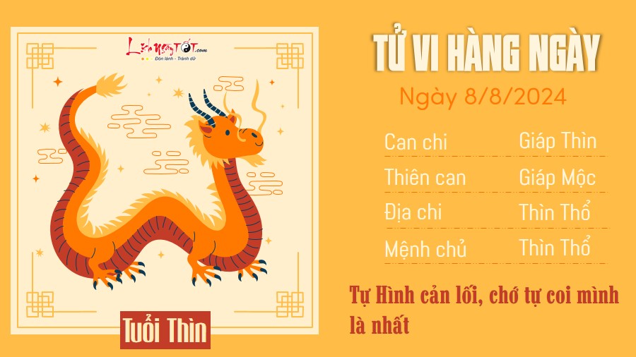 Tu vi hang ngay 8/8/2024 - Thin