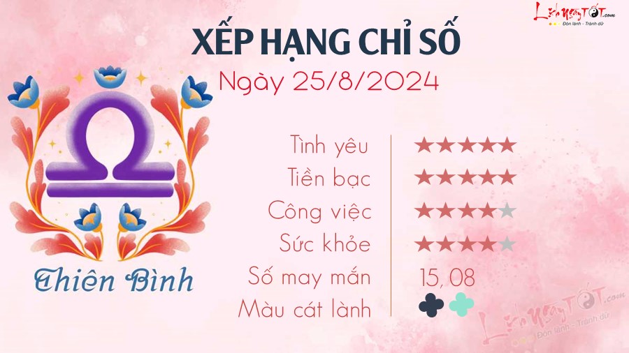 7 Tu vi hang ngay 25-8-2024 - Thien Binh