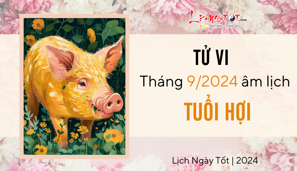 Tu vi thang 9/2024 tuoi Hoi am lich