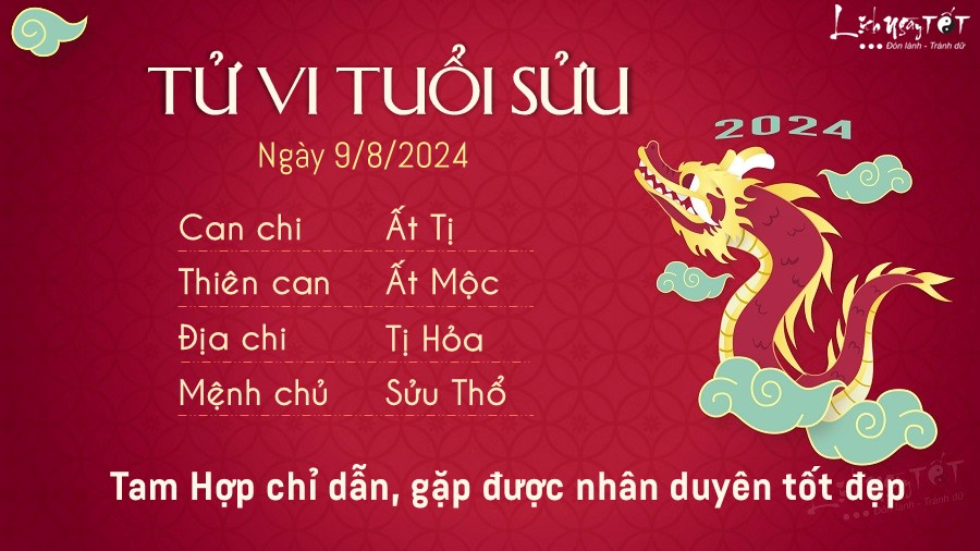 Tu vi hang ngay 9/8/2024 cua 12 con giap - Suu