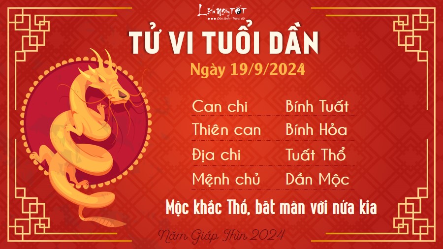 Tu vi hang ngay 19/9/2024 - Dan