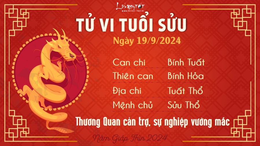 Tu vi hang ngay 19/9/2024 - Suu