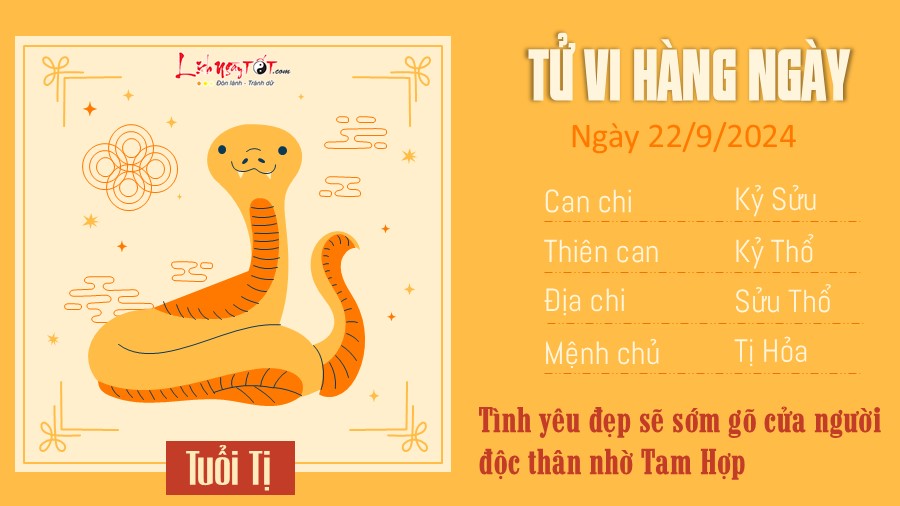 Tu vi hang ngay 22/9/2024 cua 12 con giap - Tuoi Ti