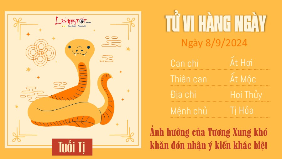 Tu vi hang ngay 8/9/2024 cua 12 con giap - tuoi Ti