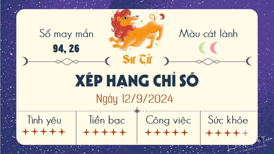 Tu vi hang ngay 12/9/2024 - Su Tu