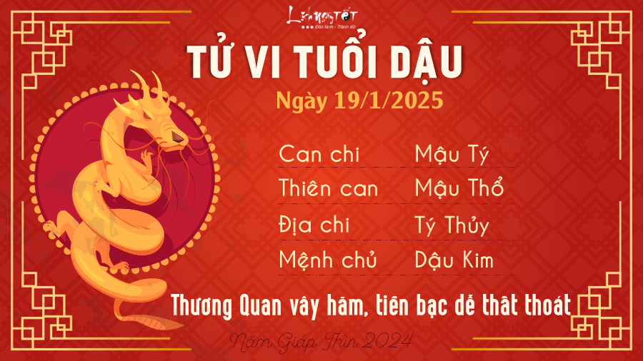 Tu vi hang ngay 1912025 - Dau