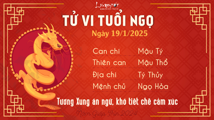 Tu vi hang ngay 1912025 - Ngo