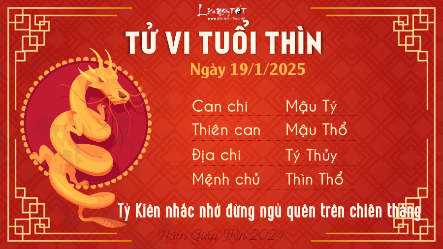 Tu vi hang ngay 1912025 - Thin