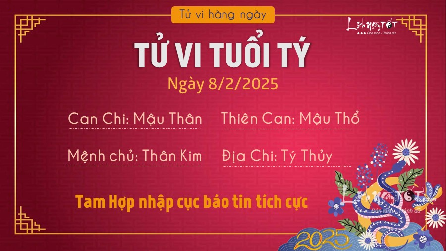 1 Tu vi hang ngay 8-2-2025 - Tuoi Ty