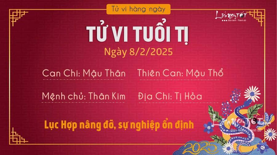 6 Tu vi hang ngay 8-2-2025 - Tuoi Ti