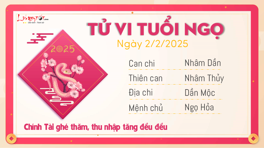 Tu vi hang ngay 02022025 - Ngo