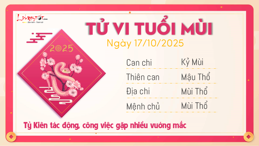 Tu vi hang ngay 17102025 - Mui