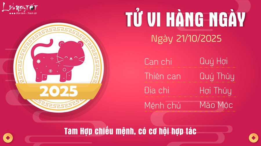4 Tu vi hang ngay 21-10-2025 - Mao