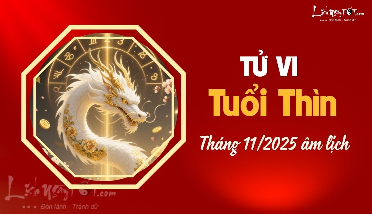 Tử vi tháng 11/2025 tuổi Thìn âm lịch Tu vi thang 11/2025 tuoi Thin am lich