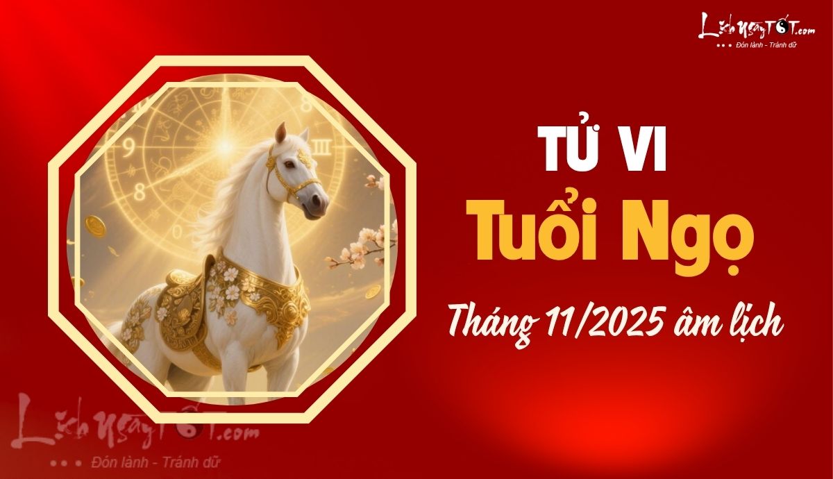 Tử vi tháng 11/2025 tuổi Ngọ âm lịch Tu vi thang 11/2025 tuoi Ngo am lich