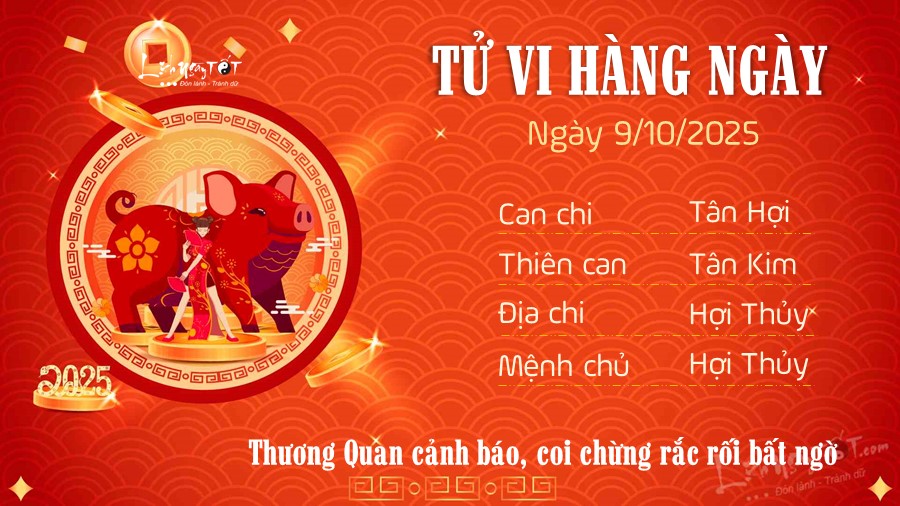 Tu vi hang ngay 9/10/2025 cua Hoi
