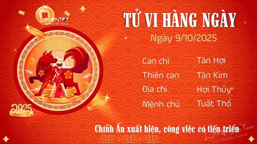 Tu vi hang ngay 9/10/2025 cua Tuat