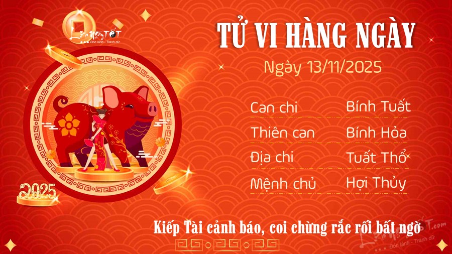 Tu vi hang ngay 13/11/2025 cua Hoi