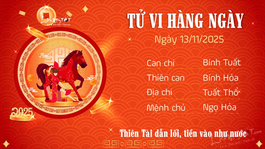 Tu vi hang ngay 13/11/2025 cua Ngo