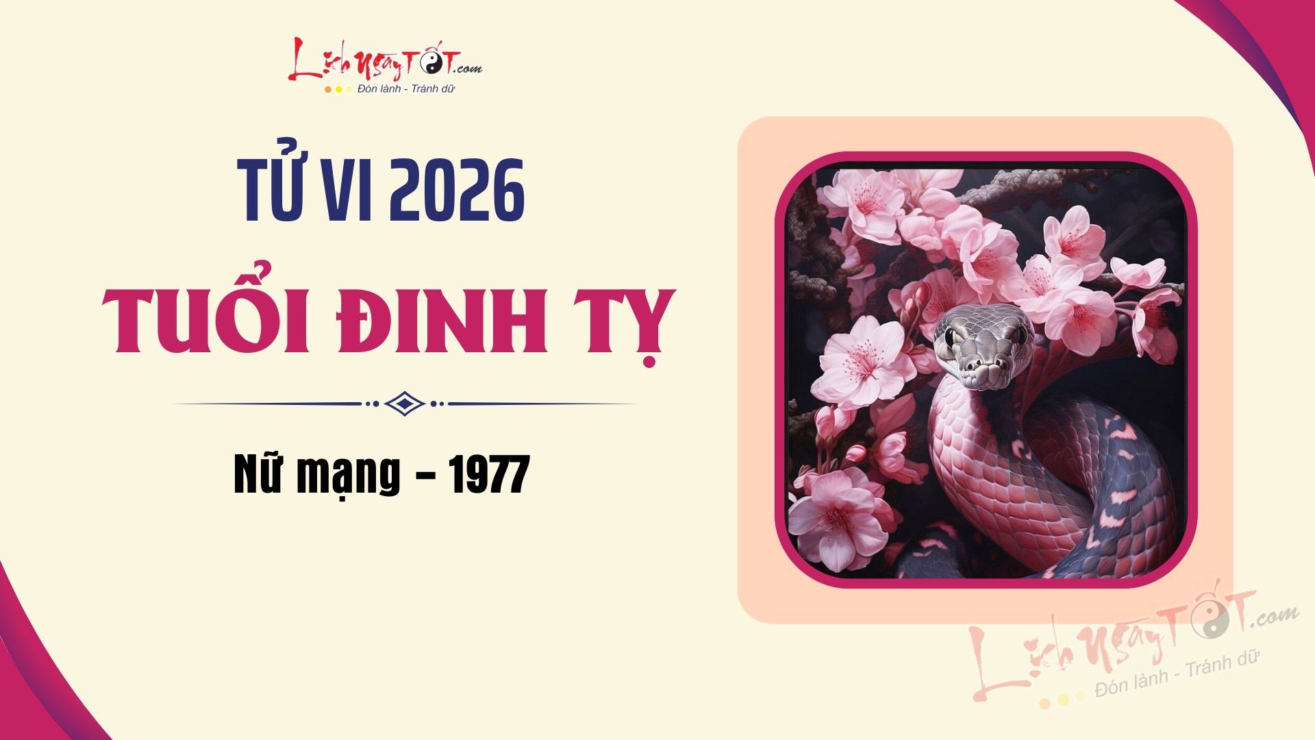 Tu vi nam 2026 tuoi Dinh Ty nu mang