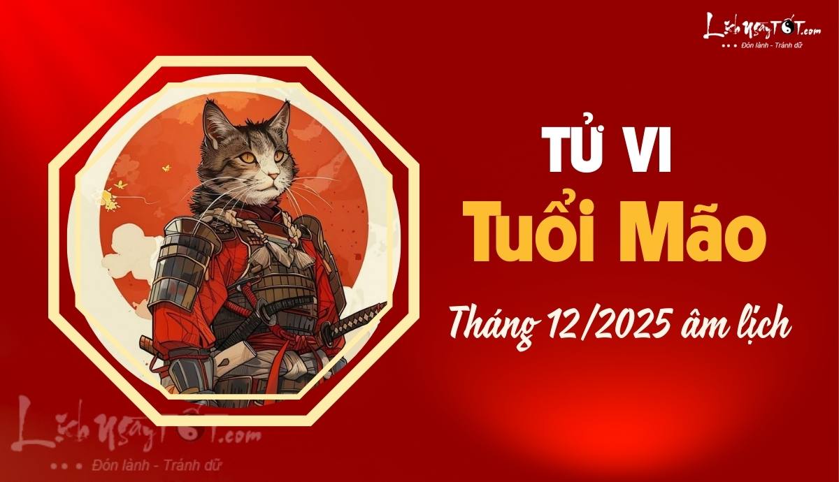 Tử vi tháng 12/2025 tuổi Mão âm lịch Tu vi thang 12/2025 tuoi Mao am lich