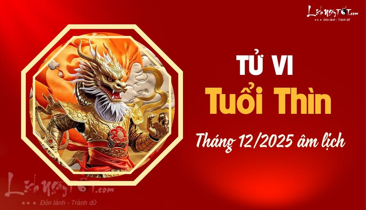 Tu vi thang 12/2025 tuoi Thin am lich
