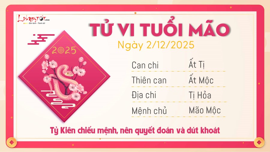 4 Tu vi hang ngay 2-12-2025 - Mao