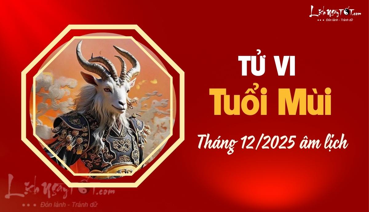 Tu vi thang 12/2025 tuoi Mui am lich