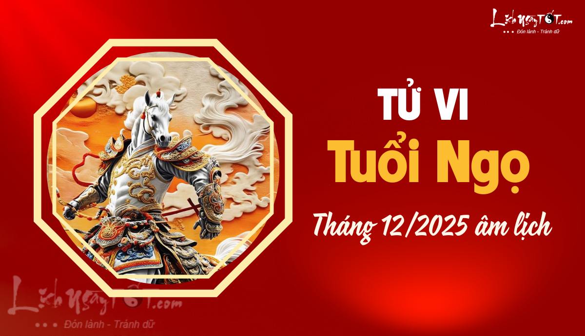 Tu vi thang 12/2025 tuoi Ngo am lich